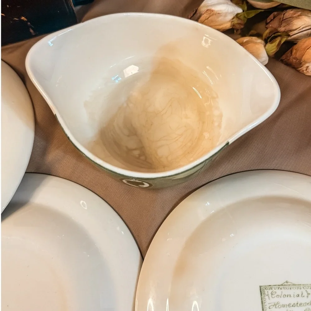 Royal China in‎ Colonial Homestead Green Set
